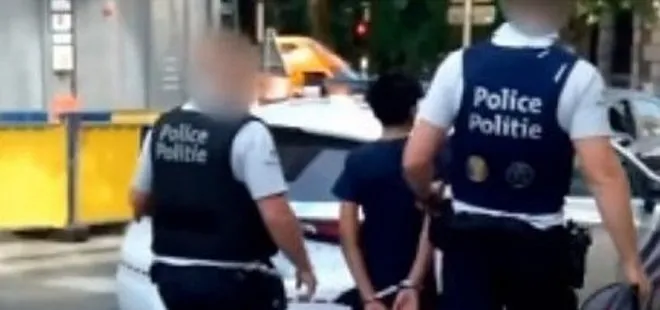 Belçika polisi 13 yaşındaki çocuğa ters kelepçe taktı!