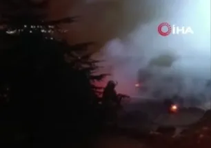 Beypazarı’nda korkutan alevler! ahşap evde yangın