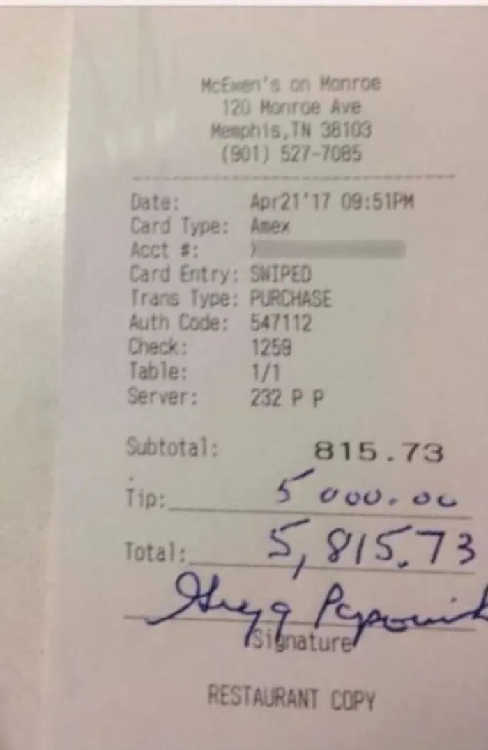 Popovich’ten 5 bin dolar bahşiş! - 1