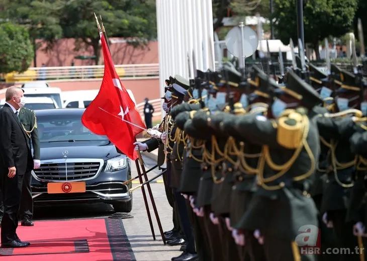 Başkan Recep Tayyip Erdoğan’ın Angola ziyaretinden dikkat çeken fotoğraflar