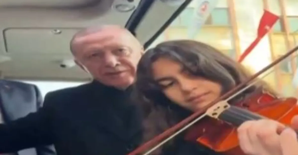 Erdoğan'a keman çalan Ecrin A Haber'de
