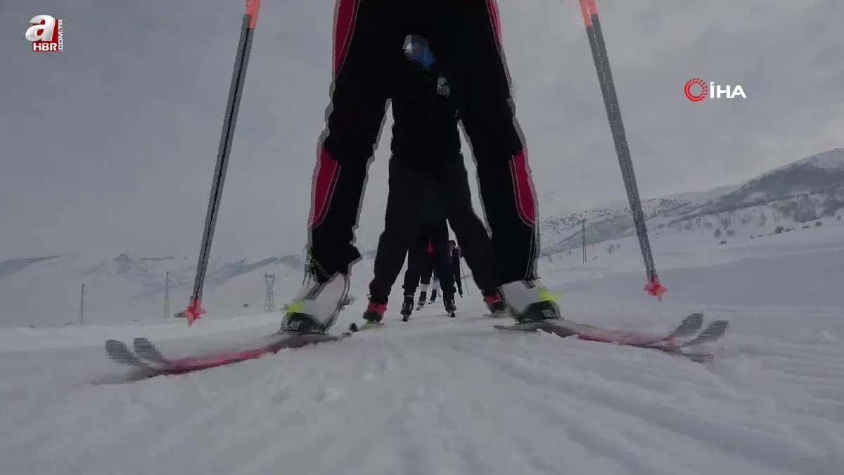 Kar ve ayaz altında şampiyonluk mesaisi