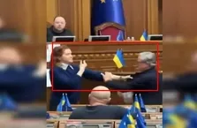 Ukrayna parlamentosunda kavga