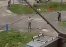 Bombayla korkutmaya çalıştı! Elinde patladı
