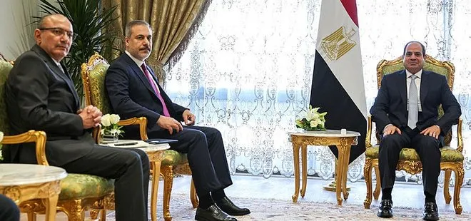 Dışişleri Bakanı Hakan Fidan ile Mısır Cumhurbaşkanı Sisi arasında Gazze zirvesi! Mevkidaşı ile ortak basın toplantısı