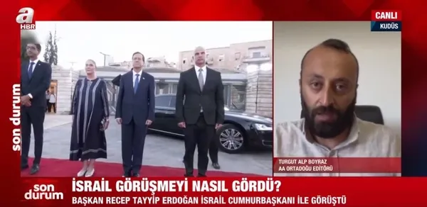 8 yıl sonra İsrail ile ilk temas! Başkan Erdoğan İsrail Cumhurbaşkanı ile görüştü