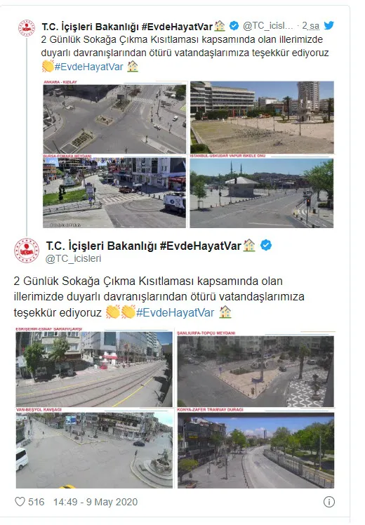 Son dakika: İçişleri Bakanlığı vatandaşa bu fotoğraflarla teşekkür etti