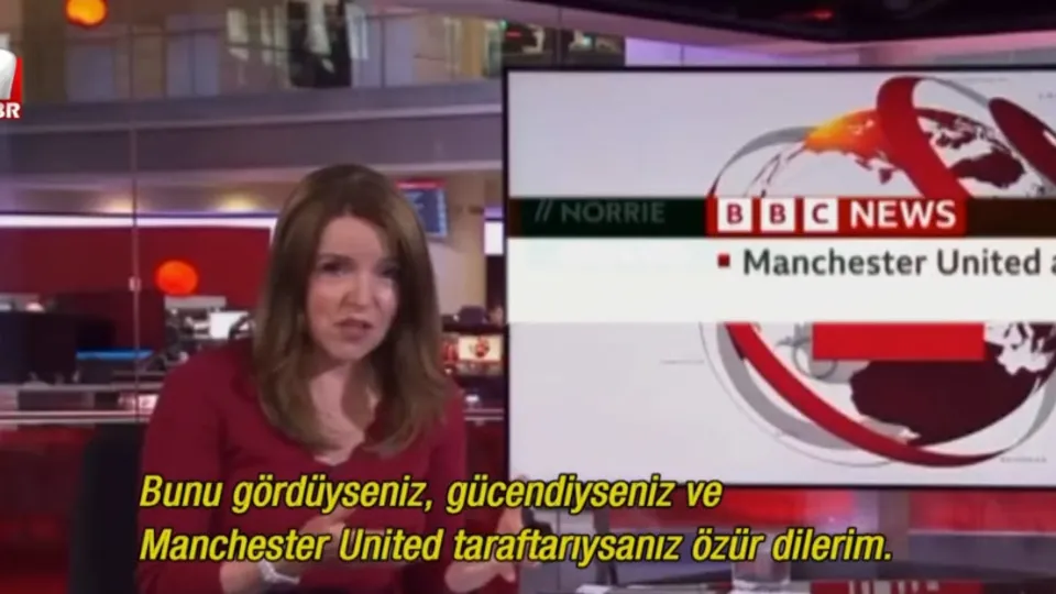 BBC News’te “Manchester United” skandalı! “Manchester United çöptür” KJ’si ekrana verildi
