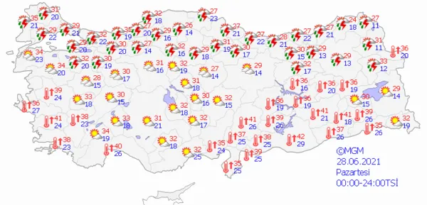 1624718688675.png Meteoroloji Genel Müdürlüğünden sağanak yağış uyarısı! İstanbul Ankara İzmir'de hava nasıl olacak? İşte 5 günlük hava durumu - 5
