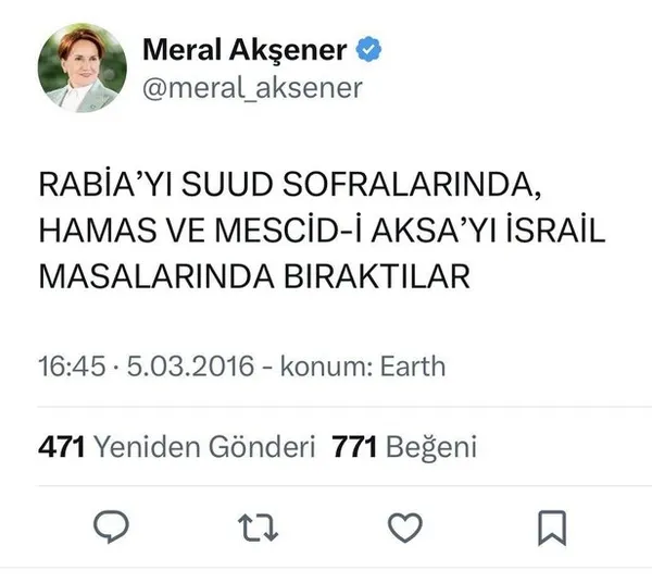 1698236854236.jpg Akşener İsrail'i aklama yarışına girdi! Büyük çelişki! Eski paylaşımlarında Hamas'a destek... - 3