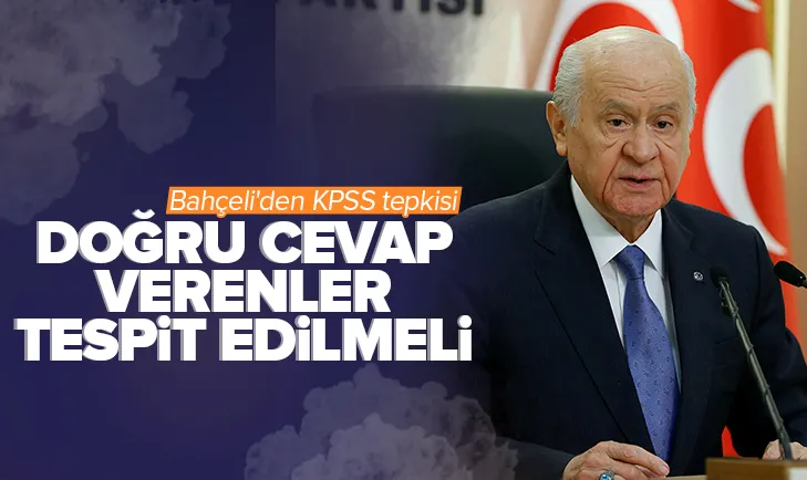 Bahçeliden KPSS tepkisi