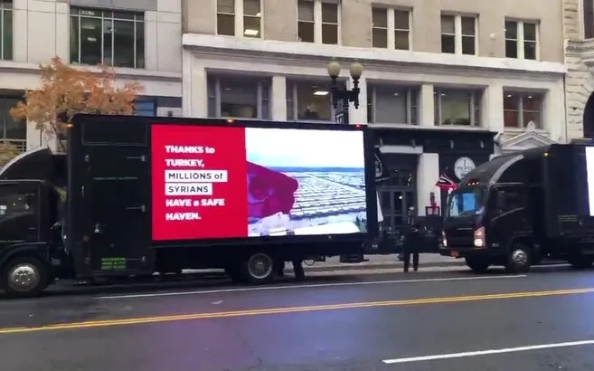 Başkan Erdoğan’ın ziyareti öncesi Washington sokaklarında dikkat çeken görüntü