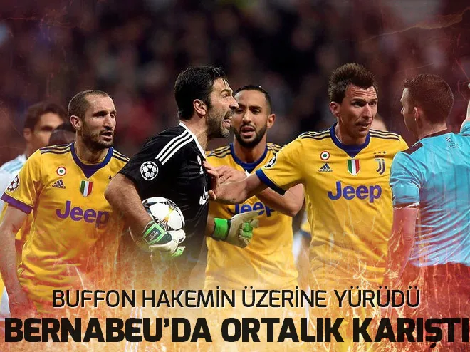 Real Madrid - Juventus maçında ortalık karıÅtı!