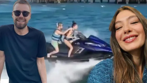 Neslihan Atagül ve Murat Dalkılıç’ın jet-ski macerası kötü bitti