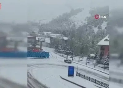 Palandöken beyaza büründü