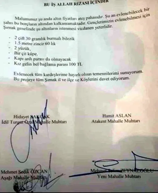 Muhtarlar karar aldı! Düğünlere 'vicdan' kriteri - 1