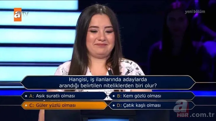 Milyoner’e damga vuran yarışmacı: Bu soruda elenmek marifet ister! ’’Onur öğrencisi olarak mezun oldum’’ dedi ama...