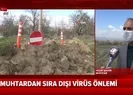 Sosyal medya muhtarın sıra dışı korona önlemini konuşuyor