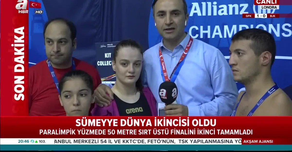 Sümeyye Boyacı Dünya Paralimpik Yüzme Şampiyonası'nda dünya ikincisi oldu
