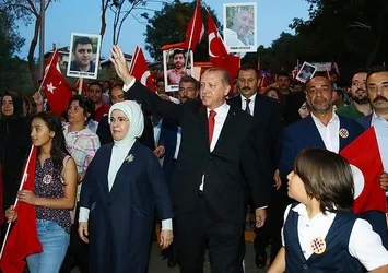 Erdoğan 15 Temmuz yürüyüşüne katılacak