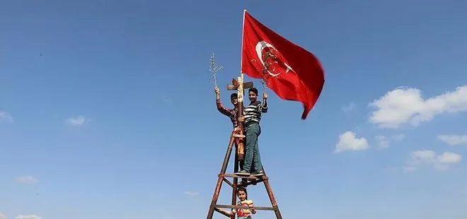 Türk bayrağı Afrin halkına huzur veriyor