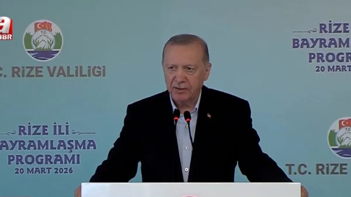 Başkan Erdoğan'dan Rize Bayramlaşma Programı'nda önemli mesajlar