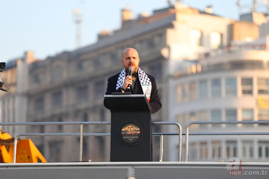 İstanbul'da tarihi gün! Galata Köprüsü'nde Gazze buluşması 21