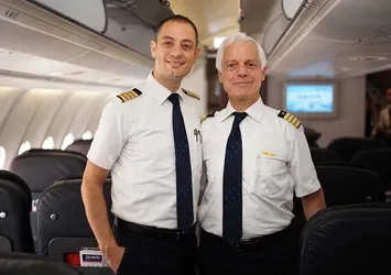 THY'nin 45 yıllık pilotu Kemal İnce göklere böyle veda etti