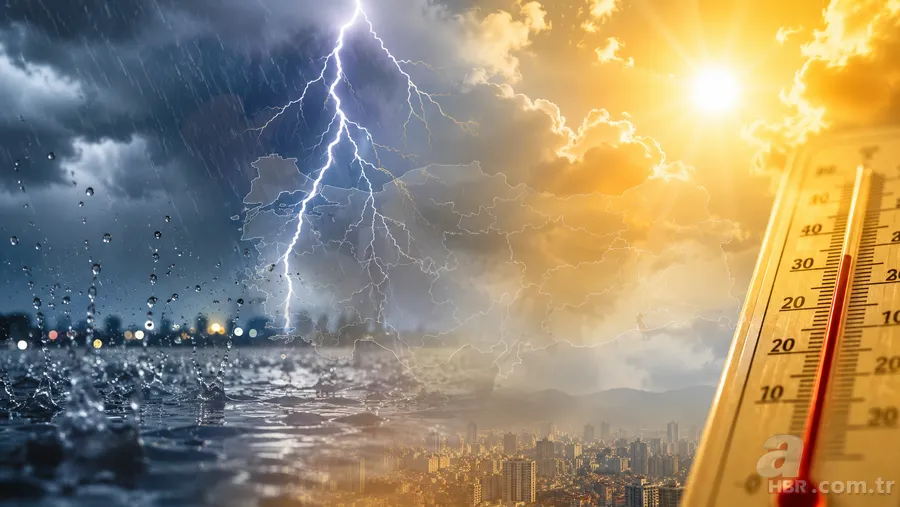 15 il için alarm! Meteoroloji'den sel ve hortum uyarısı: Saat verildi 1