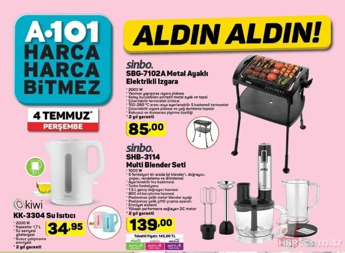 A101 aktüel ürünler kataloğu 4 Temmuz ile ayın ilk fırsatları! İşte A101 indirimli ürünler listesi 2019! 10