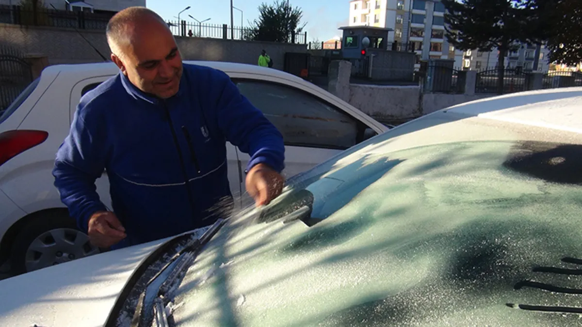 Kars'ta soğuk hava etkisini sürdürüyor