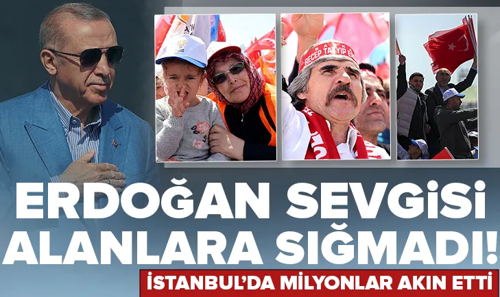 Yüz binler akın etti!