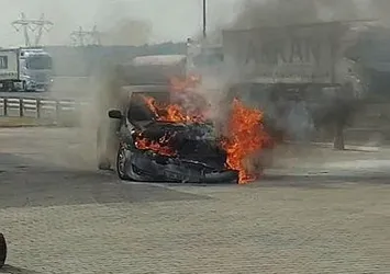 Seyir halindeyken alev alev yandı! Kuzey Marmara'da korku dolu anlar