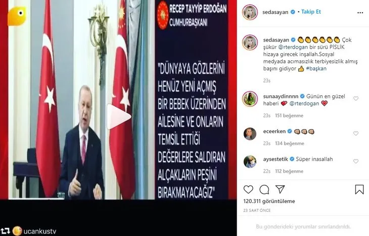 Başkan Erdoğan’ın sosyal medya tepkisine ünlü isimlerden destek yağdı: ’’Niye korktunuz ki bu yasadan?