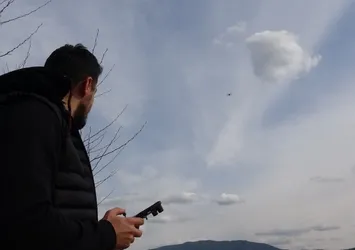 Karabük’te ilginç olay! Drone şahinin saldırısına uğradı