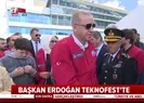 Son dakika: Başkan Erdoğan TEKNOFEST alanına böyle geldi |Video
