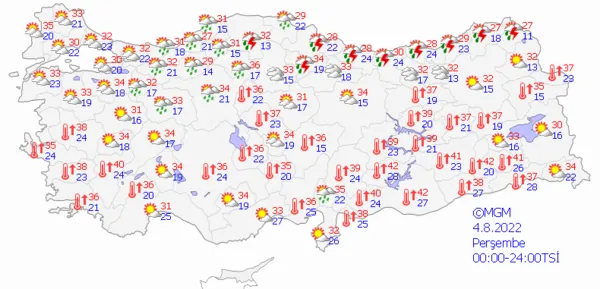 1659278921476.png Sıcak havalara sağanak yağış molası! Meteoroloji'den son dakika uyarısı! Çok sayıda ili etkisi altına alacak... İstanbul Ankara İzmir güncel hava durumu - 11