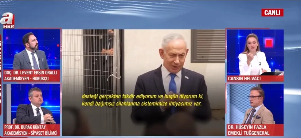 netanyahudan-abdye-bagimliliktan-kurtulmaliyiz-cikisi-trump-silah-destegini-cekiyor-mu-1782249469939.jpg Akademisyen - Hukukçu Doç. Dr. Levent Ersin Orallı, İsrail'in ABD olmadan İran savaşını sürdüremeyeceğini belirtti. (Foto: A Haber - Ekran Görüntüsü)
