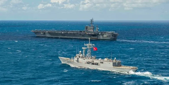 TSK unsurları USS Dwight D. Eisenhower Uçak Gemisi Görev Grubu ile Doğu Akdeniz'deki eğitim gerçekleştirdi - 2