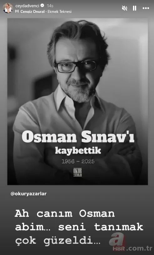 Sanat camiası yasta: Osman Sınav'a ünlü dostlarından veda paylaşımları... 9