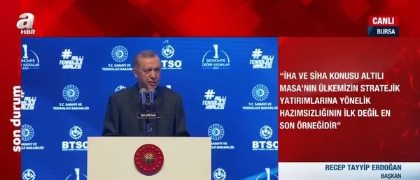 Başkan Recep Tayyip Erdoğan: 6’lı yıkım masasının hiçbir hedefi yok