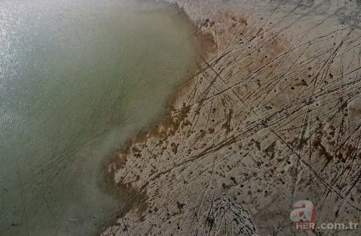Sazlıdere Barajı’ndan korkutan tablo! Su seviyesi oldukça düştü