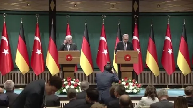 Almanya Cumhurbaşkanı Steinmeier Ankara’da! Başkan Erdoğan’dan önemli açıklamalar