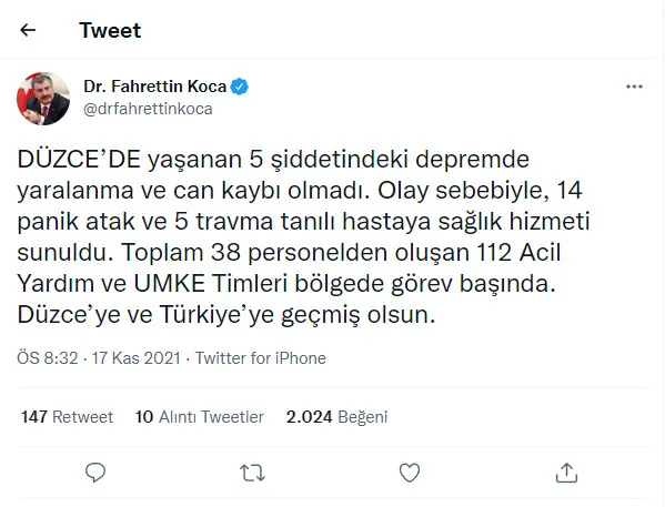 Son dakika: AFAD duyurdu! Düzce’de art arda yaşanan depremler korkuttu! Son depremin büyüklüğü belli oldu