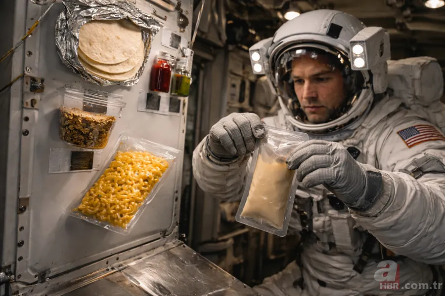 Astronotların uzay menüsü belli oldu! Biftekten peynirli makarnaya… 5