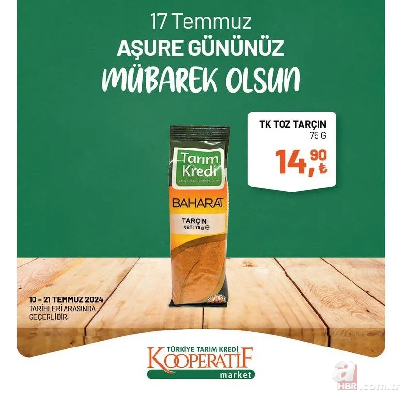 Tarım Kredi Market'te fırsat kataloğu geldi! 70 üründe indirim var: Gül suyu 47.90, buğday 18.50 TL, TK antep fıstığı 187,90 TL 17