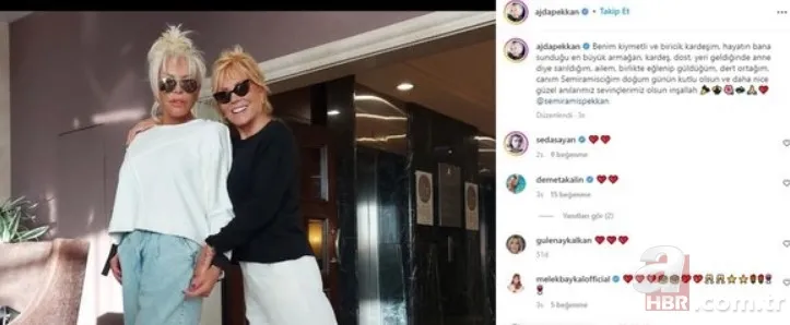 Süperstar Ajda Pekkan kardeşi Semiramis Pekkan’ın doğum gününü kutladı! Instagramı salladı! ‘En büyük armağan’ 6