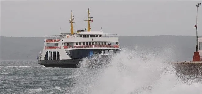 Deniz ulaşımına fırtına engeli! Güney Marmara'da feribot seferleri iptal edildi