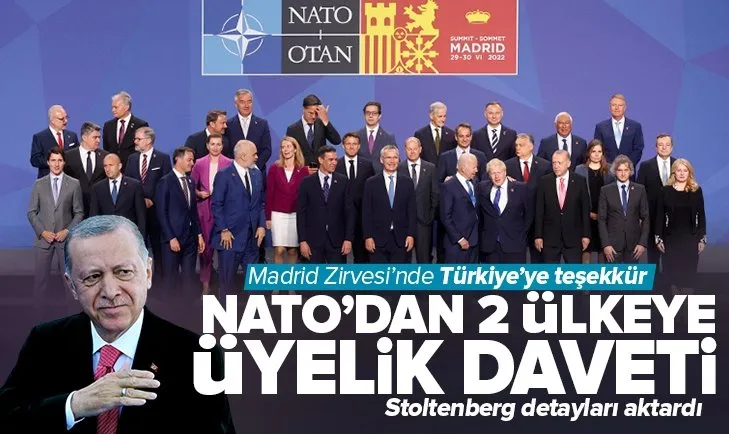 Başkan Erdoğan NATO Zirvesi’nde! İsveç ve Finlandiya’ya üyelik daveti | Stoltenberg’den Türkiye’ye teşekkür