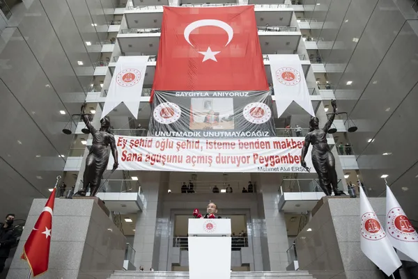 Şehit savcıyı anma töreninden dünyaya mesajlar